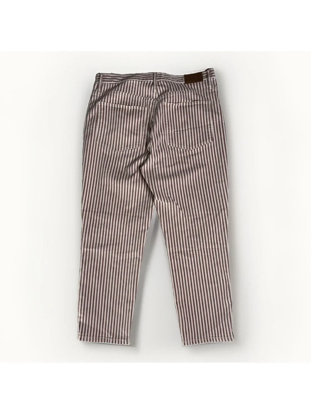 Madewell The High-Rise Slim Crop Boyjean Luca Stripe Jeans -